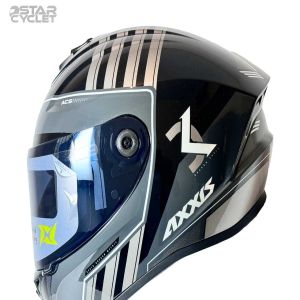 کلاه کاسکت فک ثابت AXXIS مدل SONAR GRAY