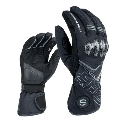 دستکش زمستانی هیتردار موتورسواری STAR مدل SKG 571 BLACK GRAY