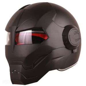 کلاه کاسکت فک ثابت مدل AIRONMAM matt black مناسب برای نوجوان