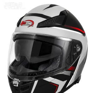 کلاه کاسکت فک ثابت ردلاین مدل MATT BLACK RED OVERTURE 942-4