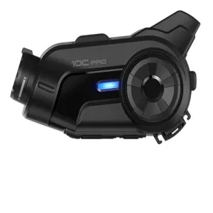 هدست بلوتوث SENA مدل 10C PRO مناسب انواع کلاه کاسکت BLACK(واکی‌تاکی‌دار)