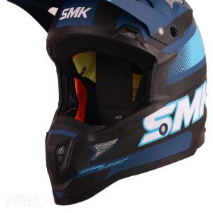 کلاه کاسکت کراسی SMK آلترا ایکس تروتل مدل آبی MA525