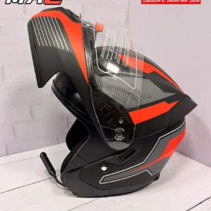 کلاه کاسکت فک متحرک MA2 مدل 906 بلوتوث دار کدy1