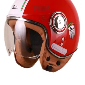 کلاه کاسکت وسپایی BEON مدل B110 RED WHite