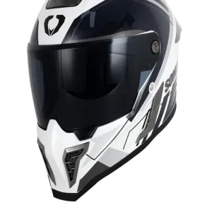 کلاه کاسکت فک ثابت SOMAN مدل H10 BLACK WHITE