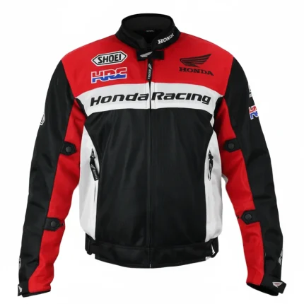 کاپشن چهارفصل موتورسواری HONDA مدل BLACK RED WHITE