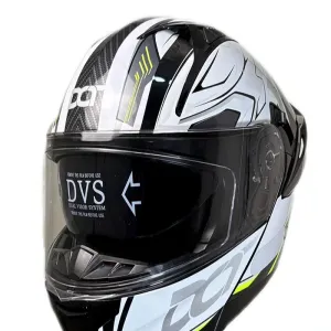 کلاه کاسکت فک متحرک DOT مدل SJ809 BLACK WHITE GREEN کلاه کاسکت فک متحرک DOT مدل SJ809 BLACK WHITE GREEN
