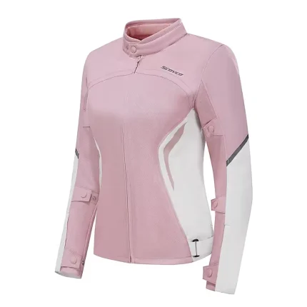کاپشن موتورسواری زنانه SCOYCO مدل JK206W PINK WHITE
