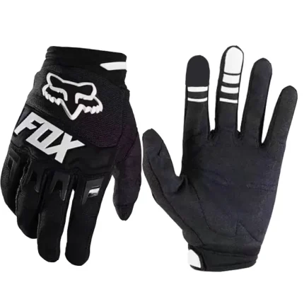 دستکش موتورسواری کراسی FOX مدل BLACK WHITE