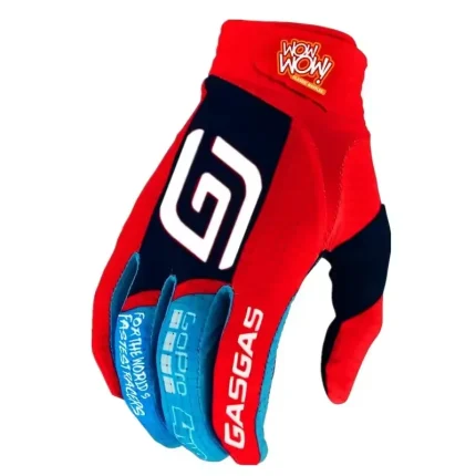 دستکش موتورسواری کراسی GASGAS مدل RED BLUE