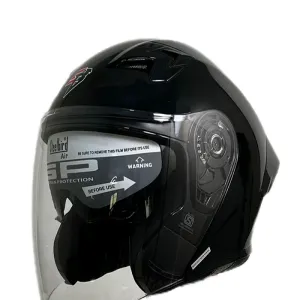 کلاه کاسکت بدون فک steelbird مدل glossy black