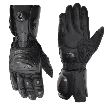 دستکش چرم زمستانی موتورسواری KOMINE مدل GK253 BLACK