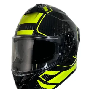 کلاه کاسکت فک ثابت RAPIDO مدل 101SV CARBON GLOSSY YELLOW