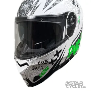کلاه کاسکت فک متحرک FLASH مدل 935 SV MATT NEON YELLOW GREEN BLACK 36#C