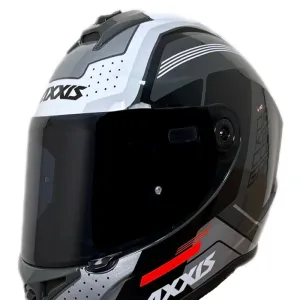 کلاه کاسکت فک ثابت AXXIS مدل SONAR DRAKEN BLACK GRAY