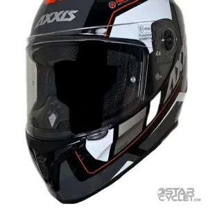 کلاه کاسکت فک ثابت AXXIS مدل SONAR DRAKEN BLACK GRAY WHITE RED کلاه کاسکت فک ثابت AXXIS مدل SONAR DRAKEN BLACK GRAY WHITE RED