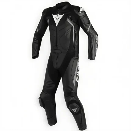 لباس ریس یک تیکه موتورسواری فولگارد DAINESE مدل AVRO D2 BLACK WHITE GRAY