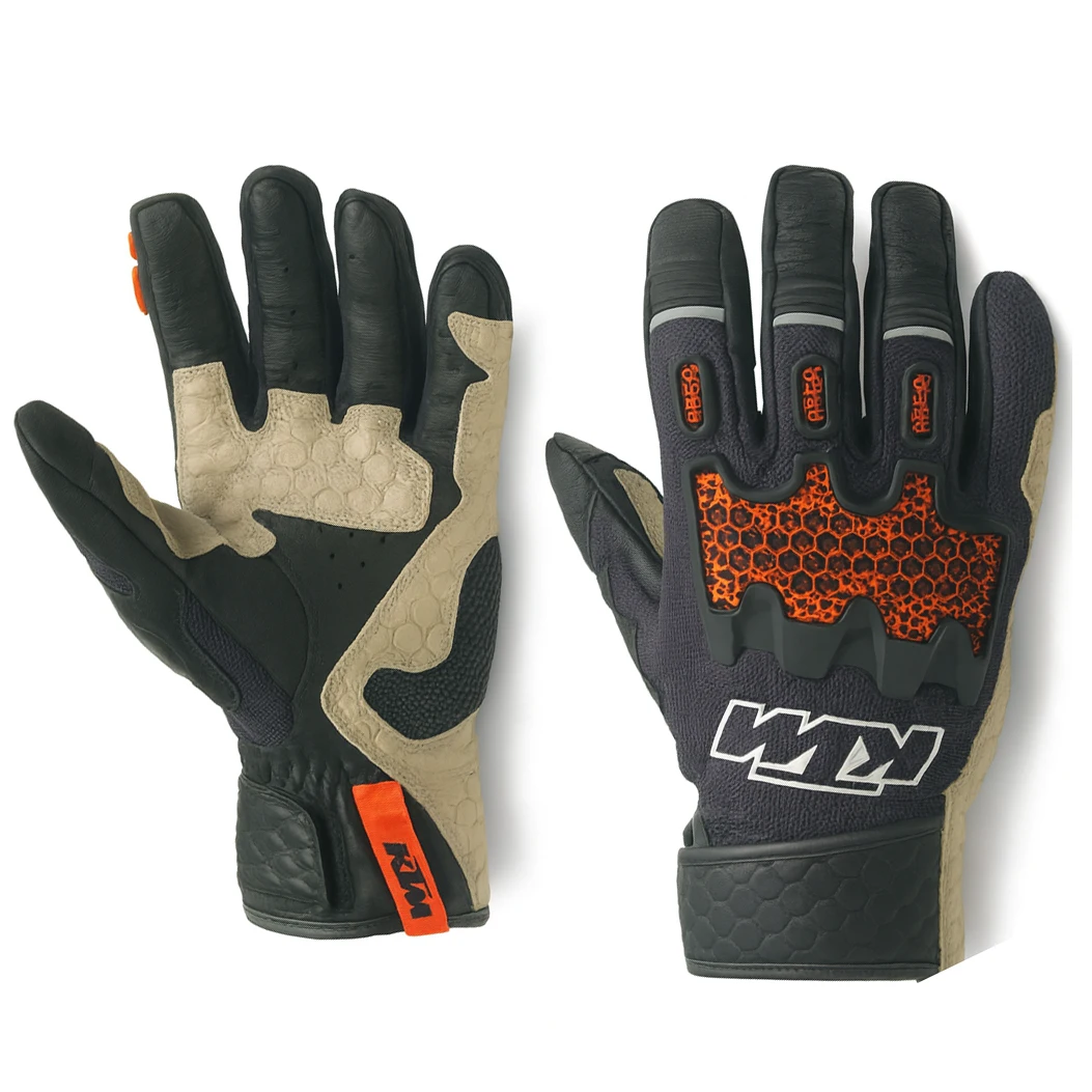 دستکش چهارفصل موتورسواری KTM مدل ADV R V2 BLACK CREAM