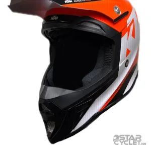 کلاه کاسکت کراسی KTM مدل COMP LIGHT WHITE ORANGE کلاه کاسکت کراسی KTM مدل COMP LIGHT WHITE ORANGE