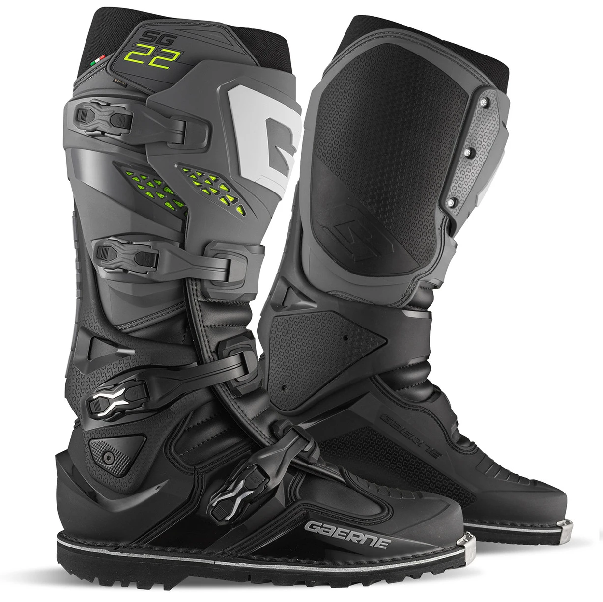 بوت کراسی موتورسواری GAERNE مدل SG22 GORETEX BLACK GRAY بوت کراسی موتورسواری GAERNE مدل SG22 GORETEX BLACK GRAY