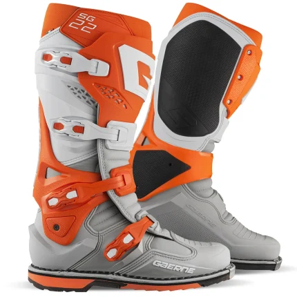 بوت کراسی موتورسواری GAERNE مدل SG22 ORANGE WHITE GRAY