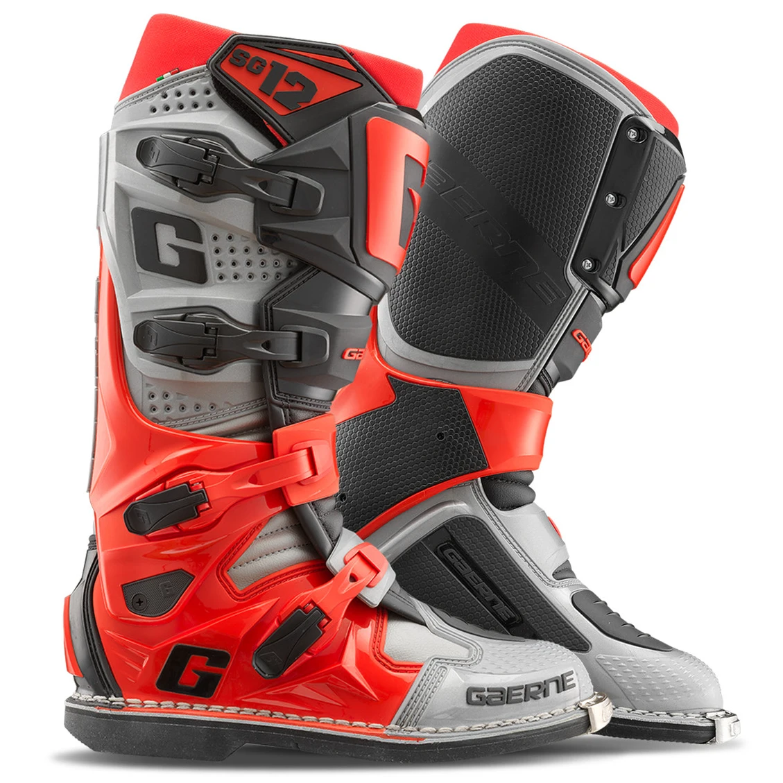 بوت کراسی موتورسواری GAERNE مدل SG12 GRAY RED BLACK بوت کراسی موتورسواری GAERNE مدل SG12 GRAY RED BLACK
