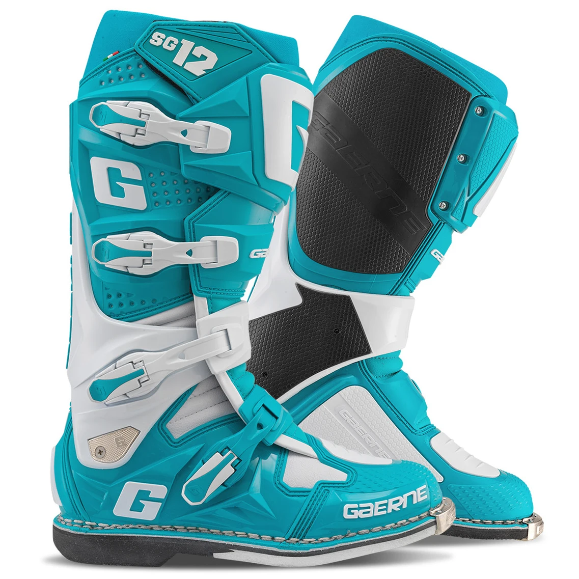 بوت کراسی موتورسواری GAERNE مدل SG12 BLUE WHITE بوت کراسی موتورسواری GAERNE مدل SG12 BLUE WHITE