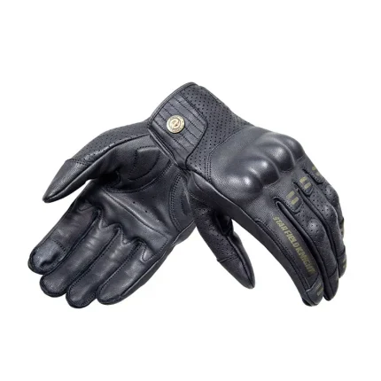 دستکش چرم چهارفصل موتورسواری STAR مدل SKG 540 BLACK