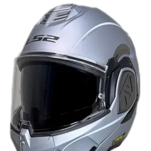 کلاه کاسکت فول متحرک LS2 مدل ADVANT 906-7 GRAY LINE WHITE