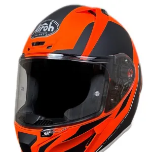 کلاه کاسکت فک ثابت AIROH مدل VALOR WINGS ORANGE BLACK MATT