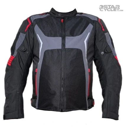 کاپشن تابستانی موتوسواری STATE مدل ترونیک نت BLACK RED