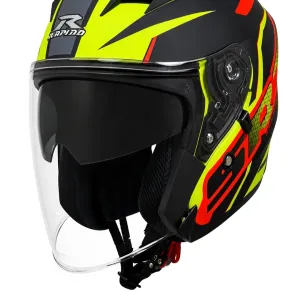 کلاه کاسکت بدون فک راپیدو مدل 878 SRT MATT GREEN