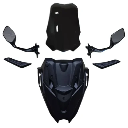طلق دودی با قاب و آینه اصلی موتورسیکلت YAMAHA مدل NMAX TURBO-A