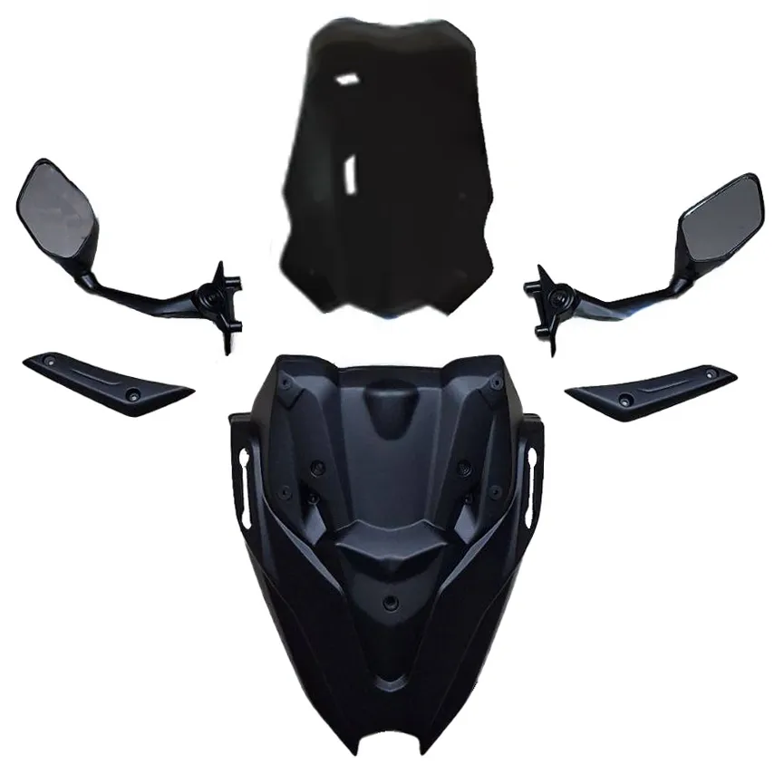 طلق دودی با قاب و آینه اصلی موتورسیکلت YAMAHA مدل NMAX TURBO-A