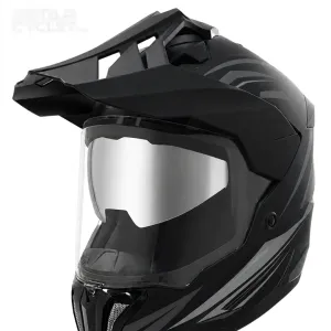 کلاه کاسکت ادونچری ردلاین مدل 6-760 MATT BLACK DARK GRAY PRISM