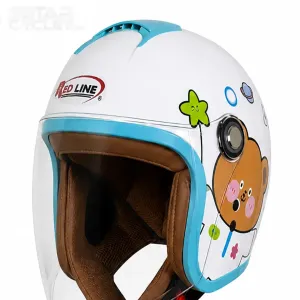 کلاه کاسکت بدون فک بچگانه ردلاین مدل 3-910 BRIGHT WHITE LITTLE BEAR