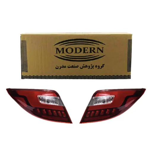 چراغ عقب دنا پلاس مدرن با لامپ و LED (چپ و راست)