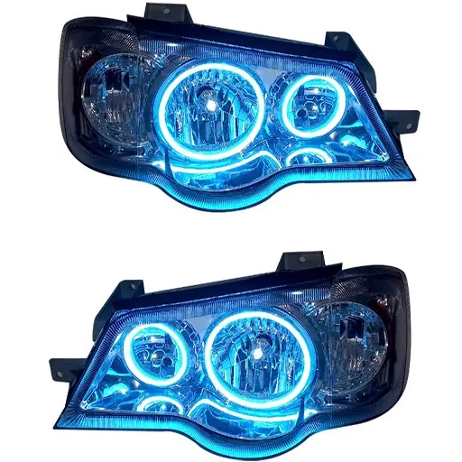 چراغ جلو اسپرت پراید 132 مدرن مدل 3D-W آبی یخی داخل فابریک بدون موتور دو عددی چراغ جلو اسپرت پراید 132 مدرن مدل 3D-W آبی یخی داخل فابریک بدون موتور دو عددی