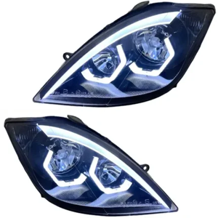 چراغ جلو اسپرت تیبا طرح BMW ابروسه بعدی (چپ و راست) سفید