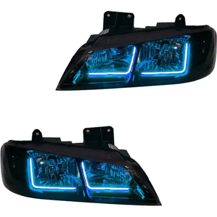 چراغ جلو اسپرت پژو پارس مدرن مدل Neon-L آبی یخی داخل فابریک بدون موتور دو عددی