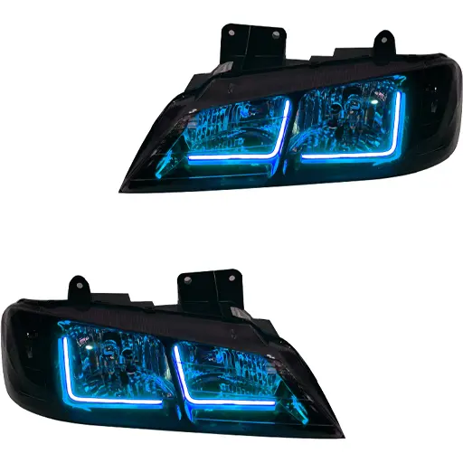 چراغ جلو اسپرت پژو پارس کروز مدل Neon-L آبی یخی داخل فابریک بدون موتور دو عددی