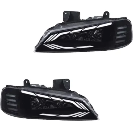 چراغ جلو اسپرت پژو پارس مدرن مدل Faros سفید بدون موتور دو عددی