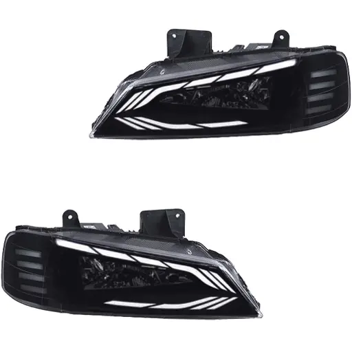 چراغ جلو اسپرت پژو پارس مدرن مدل Faros سفید بدون موتور دو عددی