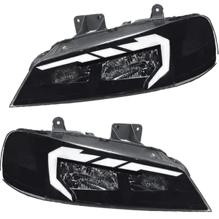 چراغ جلو اسپرت پژو پارس کروز مدل Audi-R5 سفید بدون موتور دو عددی