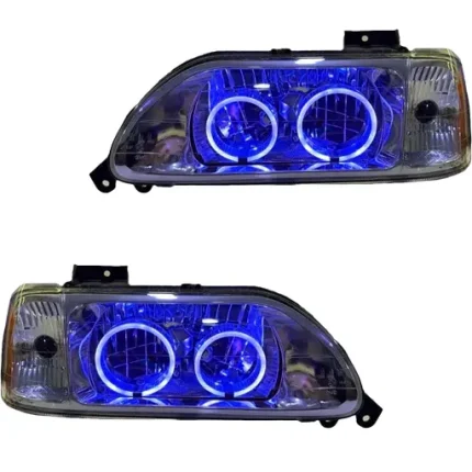 چراغ جلو اسپرت پراید 131 مدرن مدل Bmw-3D آبی داخل فابریک بدون موتور دو عددی
