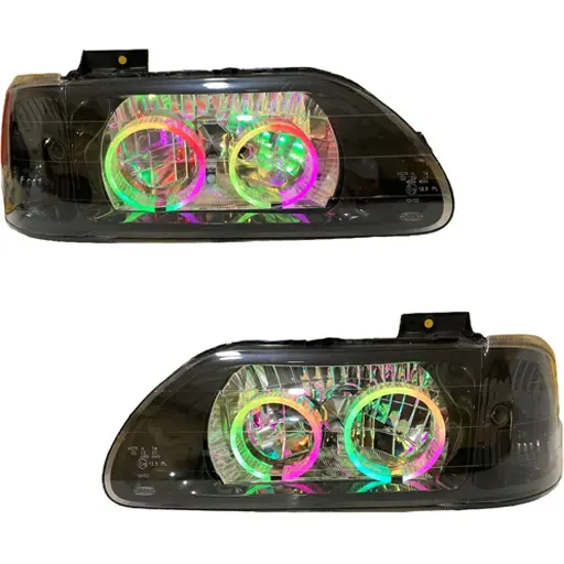 چراغ جلو اسپرت پراید 131 مدرن مدل Bmw-3D فول کالر (بلوتوثی) داخل مشکی بدون موتور دو عددی چراغ جلو اسپرت پراید 131 مدرن مدل Bmw-3D فول کالر (بلوتوثی) داخل مشکی بدون موتور دو عددی