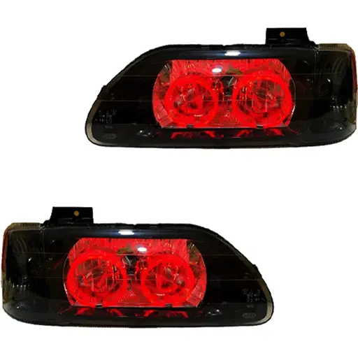 چراغ جلو اسپرت پراید 131 جمع ساز مدل Bmw-3D قرمز داخل مشکی بدون موتور دو عددی چراغ جلو اسپرت پراید 131 جمع ساز مدل Bmw-3D قرمز داخل مشکی بدون موتور دو عددی