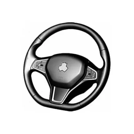 غربیلک فرمان کوییک سایپا یدک (عماد) با دکمه های ضبط و کروز کنترل مشکی کد 104941 - P6S