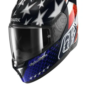 کلاه کاسکت فک ثابت SHARK مدل SKWAL i3 US FLAG BLUE RED WHITE