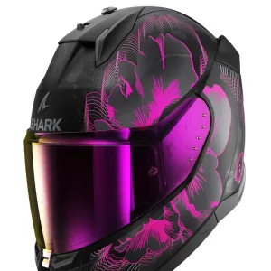 کلاه کاسکت فک ثابت SHARK مدل D-SKWAL 3 MAYFER MATTE BLACK VIOLET